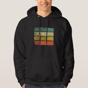 Awesome Since November 1965 57 Years Old Gifts 57t Hoodie