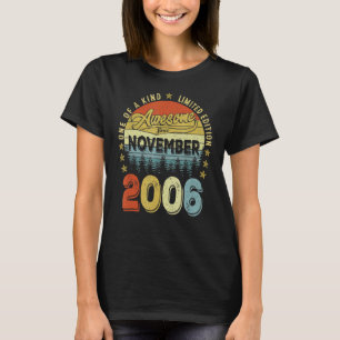 Awesome Since November 2006 16 Years Old 16th Birt T-Shirt