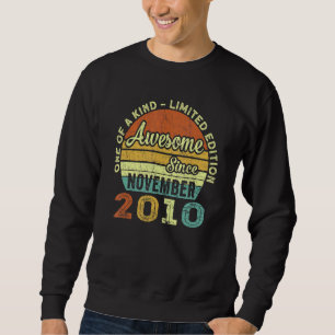 Awesome Since November 2010 12 Years Old 12th Birt Sweatshirt