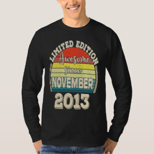 Awesome Since November 2013 Born in November Dad M T-Shirt