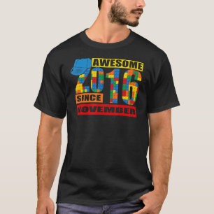 Awesome Since November 2016 6 Year Old Birthday Bo T-Shirt