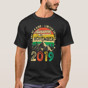 Awesome Since November 2019 3rd Birthday 3 Years O T-Shirt