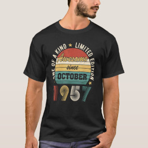 Awesome Since October 1957 u2013 Happy Birthday T-Shirt