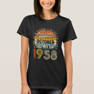 Awesome Since October 1958 65 Years Old T-Shirt