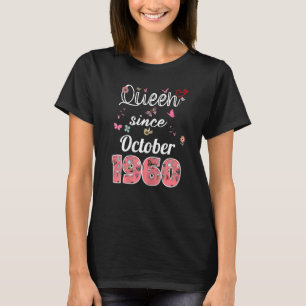 Awesome since October 1960 flowers 1960 October Bi T-Shirt