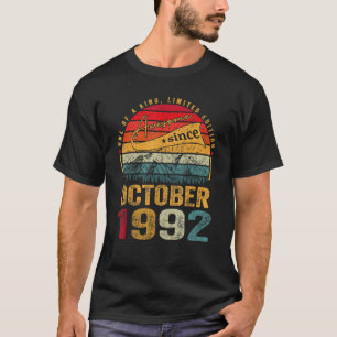 Awesome Since October 1992 30 Years Old 30th Birth T-Shirt