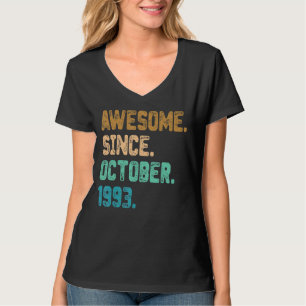 Awesome Since October 1993 Vintage 29th Birthday T-Shirt