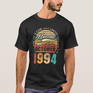 Awesome Since October 1994 28 Years Old 28th Birth T-Shirt