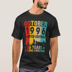 Awesome Since October 1996 26th Birthday Vintage R T-Shirt