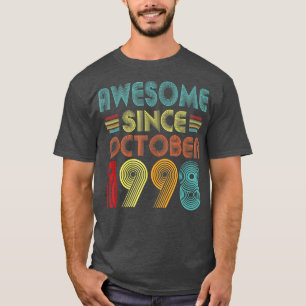 Awesome Since October 1998 24 Year Old Vintage 24t T-Shirt
