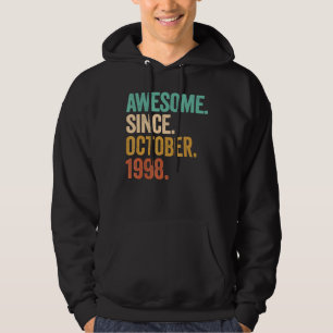 Awesome Since October 1998 24 Years Old 24th Birth Hoodie