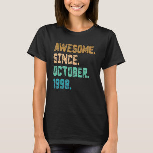 Awesome Since October 1998 Vintage 24th Birthday T-Shirt
