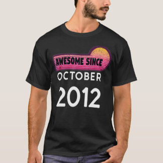 Awesome Since October 2012 Birthday 2012 October V T-Shirt