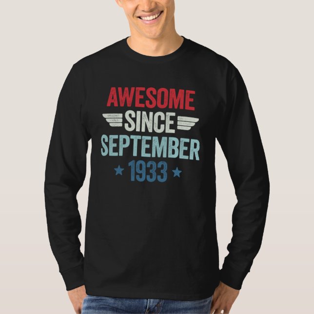 Awesome Since September 1933 T-Shirt (Front)