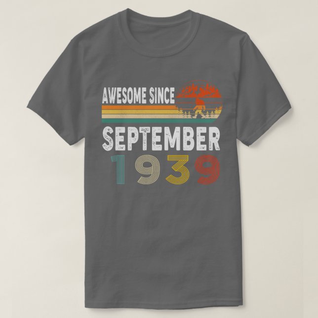 Awesome Since September 1939 T-Shirt (Design Front)