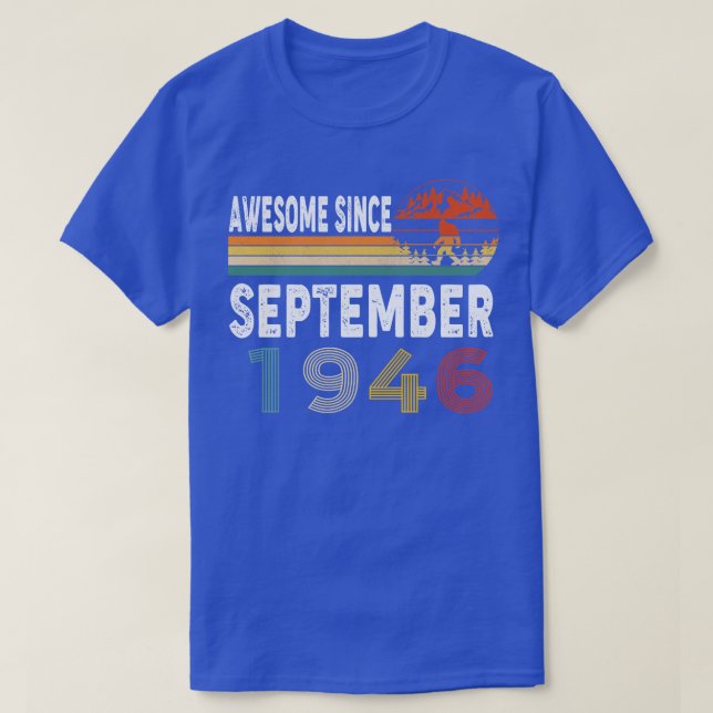 Awesome Since September 1946 T-Shirt (Design Front)