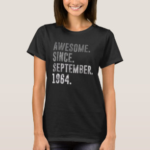 Awesome Since September 1964 58th Birthday Vintage T-Shirt
