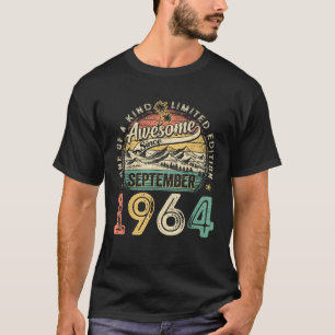 Awesome since September 1964 60 Years Old 60th Bir T-Shirt