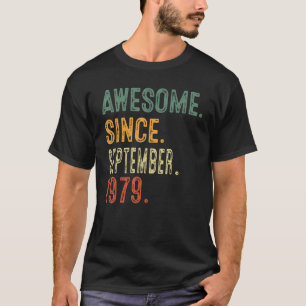 Awesome Since September 1979 44th Birthday 44 Year T-Shirt