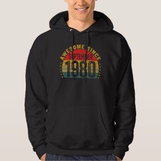 Awesome Since September 1980  43rd Birthday Women  Hoodie