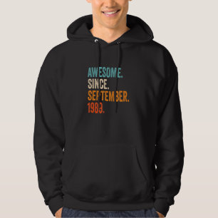 Awesome Since September 1989 33rd Birthday Hoodie