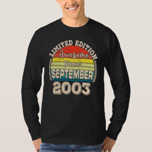 Awesome Since September 2003 Born in September Dad T-Shirt