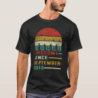 Awesome Since September 2013 9th Birthday 9 Years  T-Shirt
