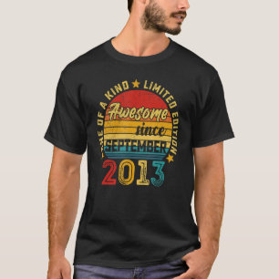 Awesome Since September 2013 9th Birthday  9 Years T-Shirt