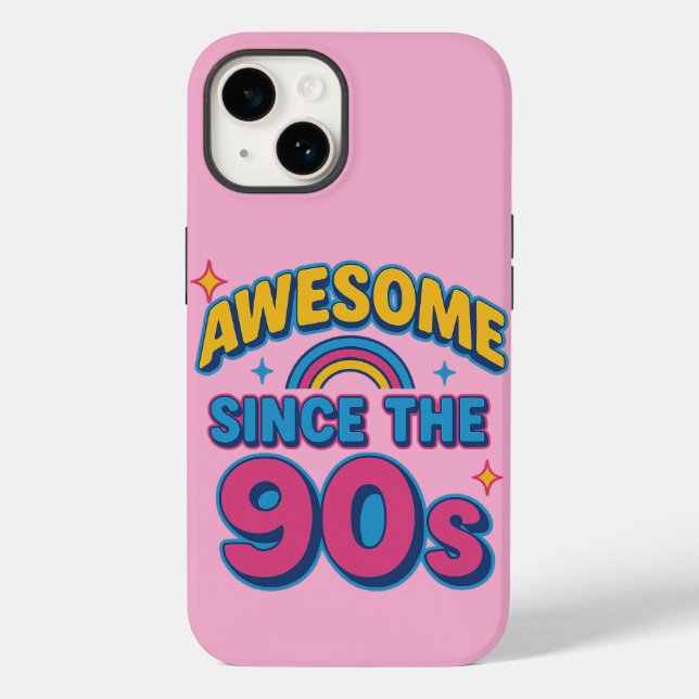 Awesome Since the 90s – Colourful Retro Y2K Style  Case-Mate iPhone Case (Back)