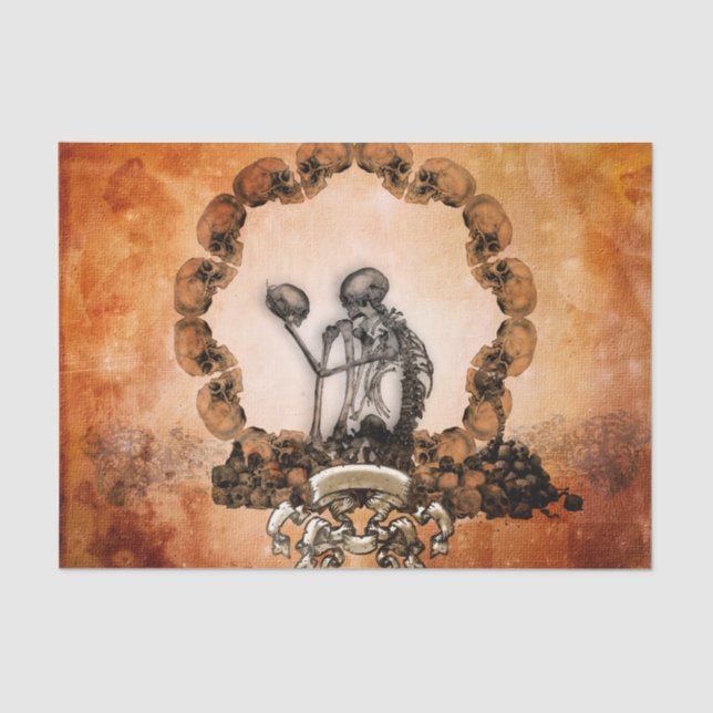 Awesome skeleton tissue paper (Front)