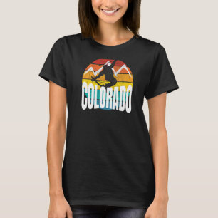 Awesome Ski Colorado Rad Ski Jumper Retro Sunset C T-Shirt