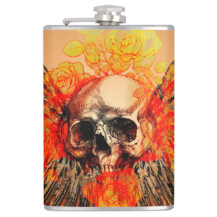 Awesome skull hip flask