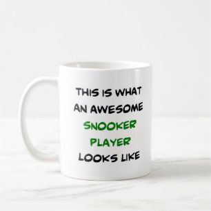 awesome snooker player coffee mug