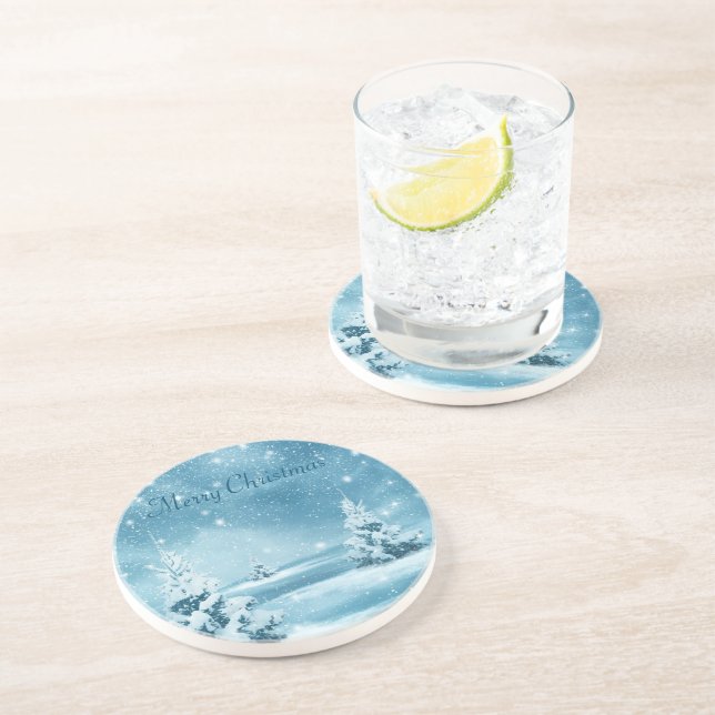 Awesome Snow Day, Christmas Tree Coaster (Side)