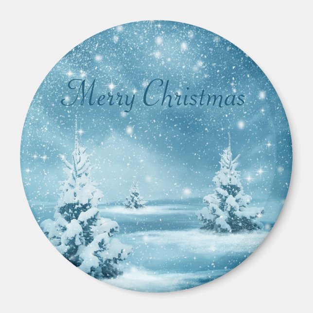 Awesome Snow Day, Christmas Tree Magnet (Front)