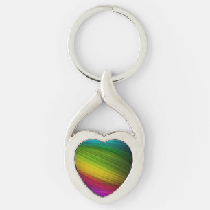 Awesome Spectrum of Rainbow Colors Key Ring