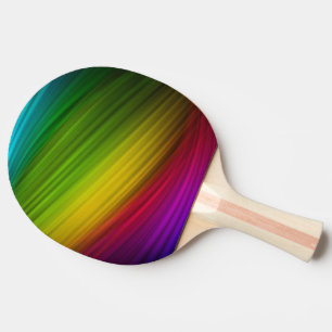 Awesome Spectrum of Rainbow Colors Ping Pong Paddle
