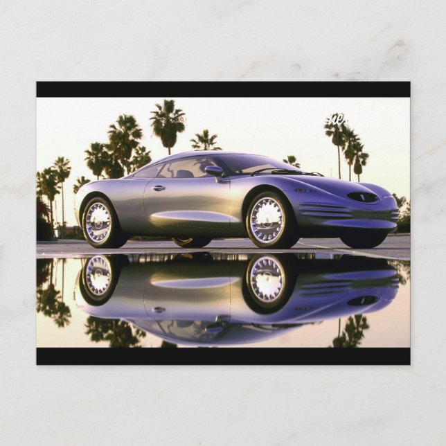 Awesome sport car postcard (Front)