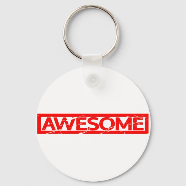 Awesome Stamp Key Ring (Front)