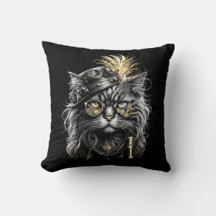 Awesome Steampunk Cat Cushion