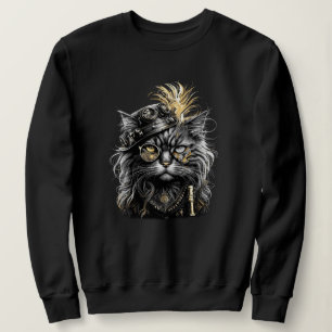 Awesome Steampunk Cat Sweatshirt