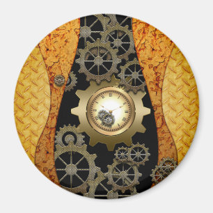 Awesome steampunk design magnet