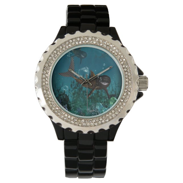 Awesome steampunk shark watch (Front)