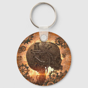 Awesome steampunk Skull Key Ring