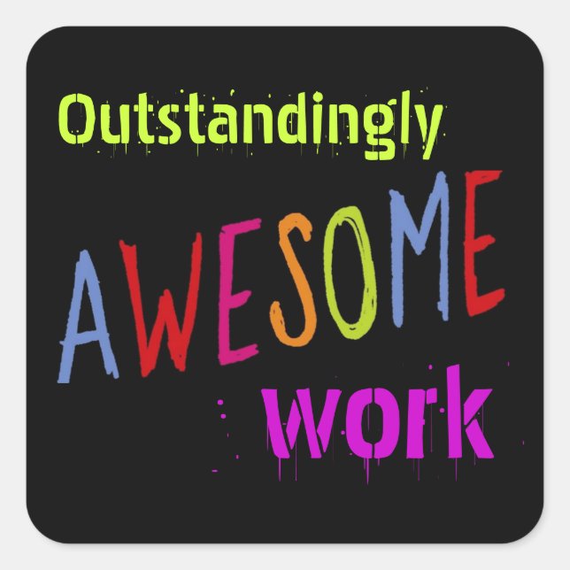 Awesome Student Stickers (Front)