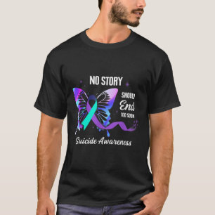 Awesome Suicide Prevention Survivor Ribbon Awarene T-Shirt