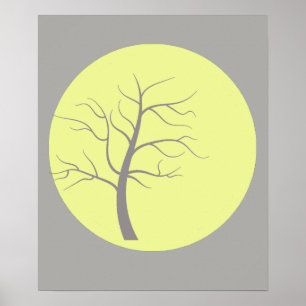 Awesome Sunny Tree A3 Poster