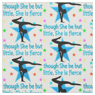 AWESOME SUPER STAR GYMNASTICS DESIGN FABRIC