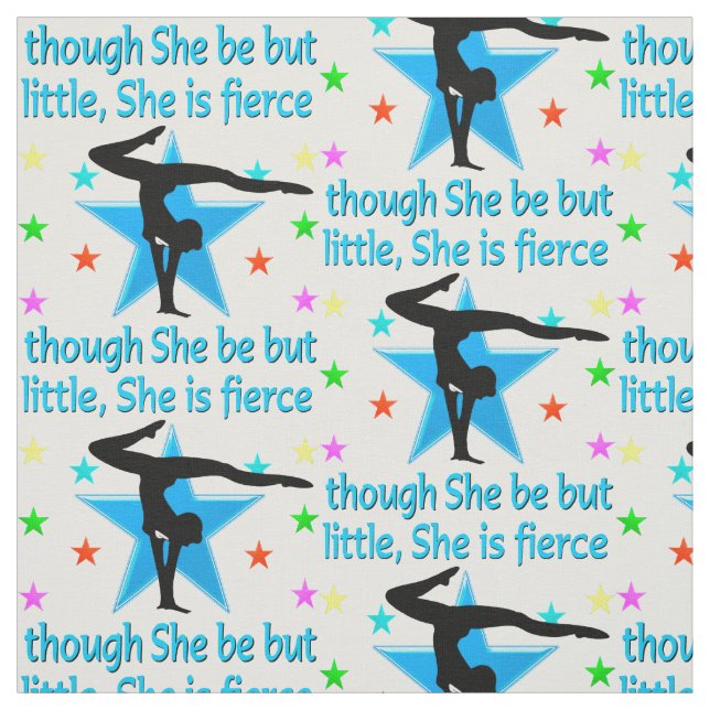 AWESOME SUPER STAR GYMNASTICS DESIGN FABRIC (Swatch)
