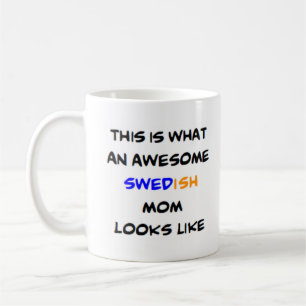 awesome swedish mum coffee mug